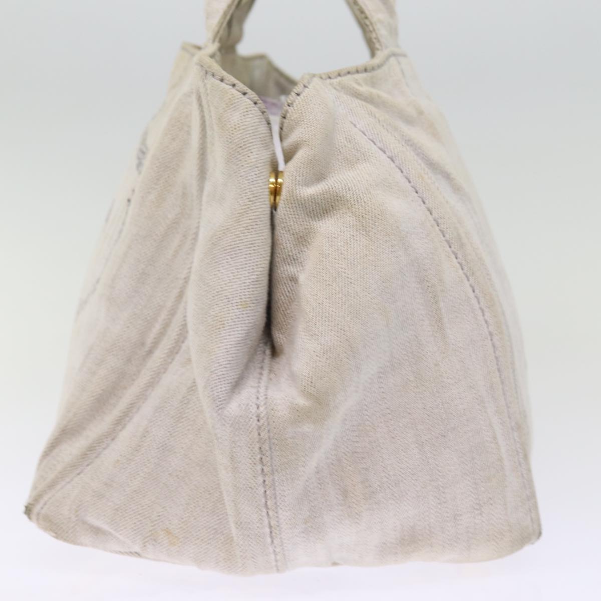 PRD Canapa MM Hand Bag Canvas 2way Gray Auth 77360