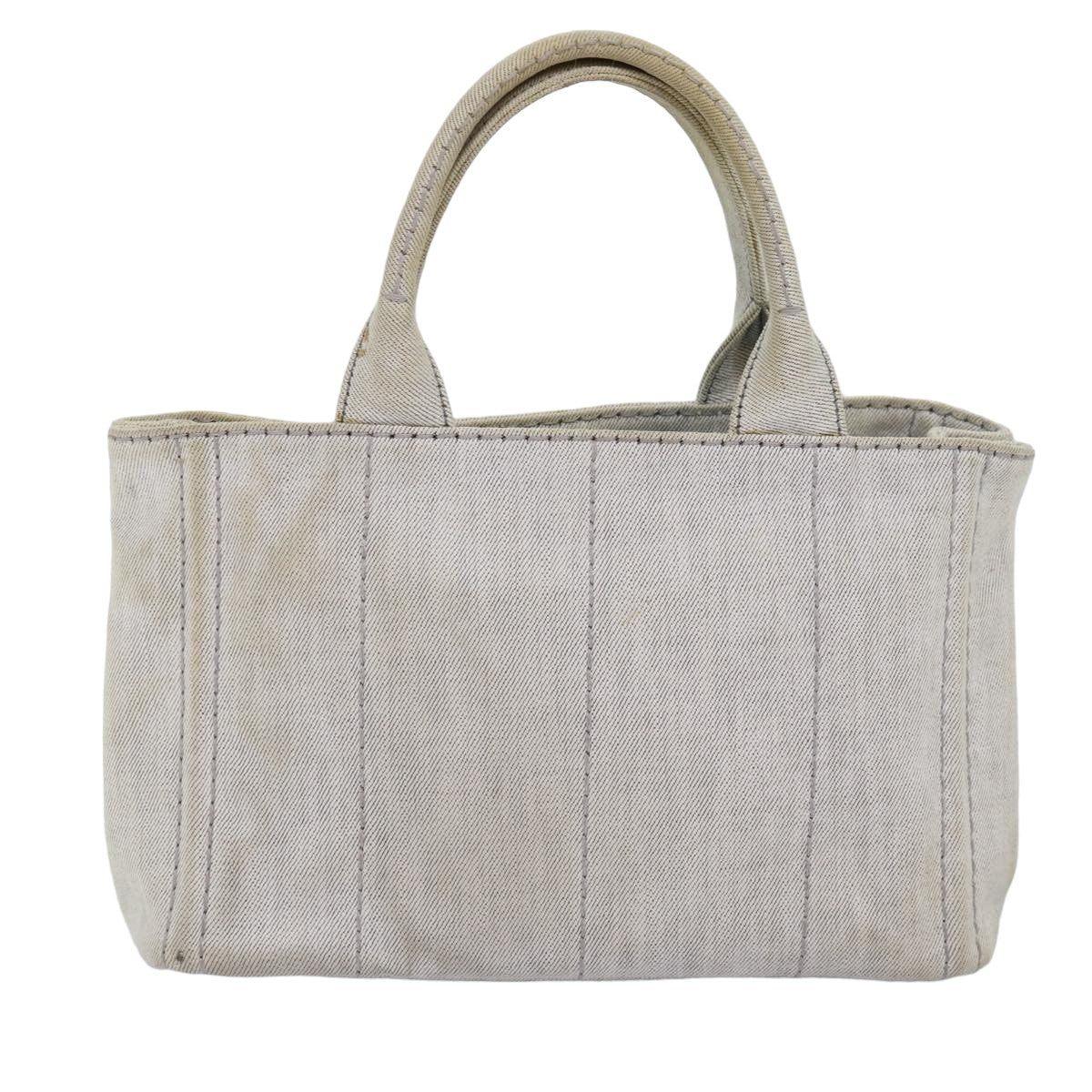 PRD Canapa PM Hand Bag Canvas 2way White Auth 77362