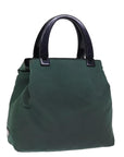 PRD Hand Bag Nylon Khaki Auth 77672
