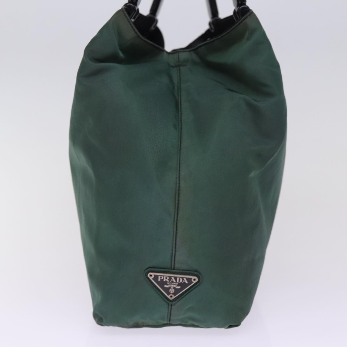 PRD Hand Bag Nylon Khaki Auth 77672