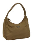 PRD Hand Bag Nylon Beige Auth 77744