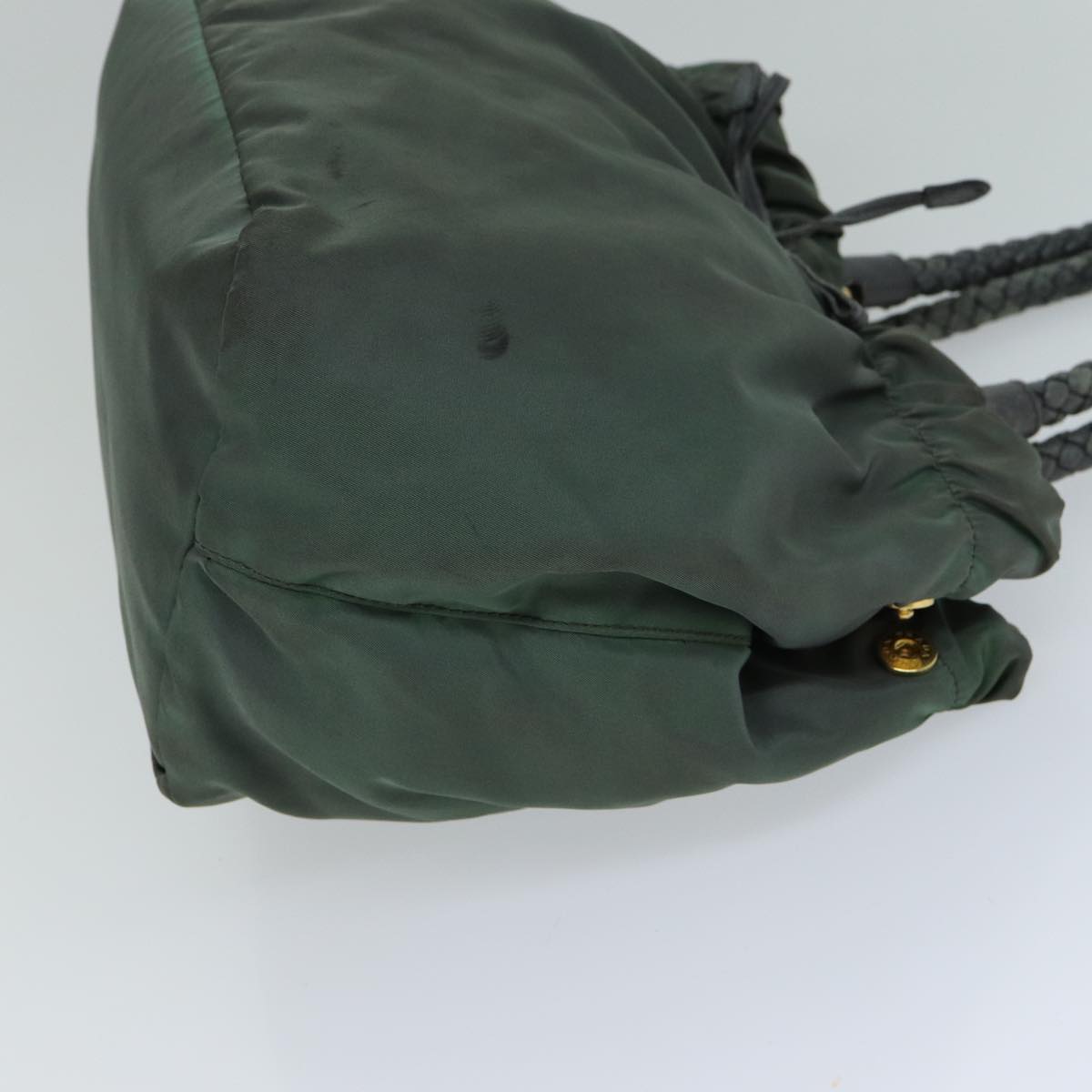 PRD Hand Bag Nylon 2way Khaki Auth 77763