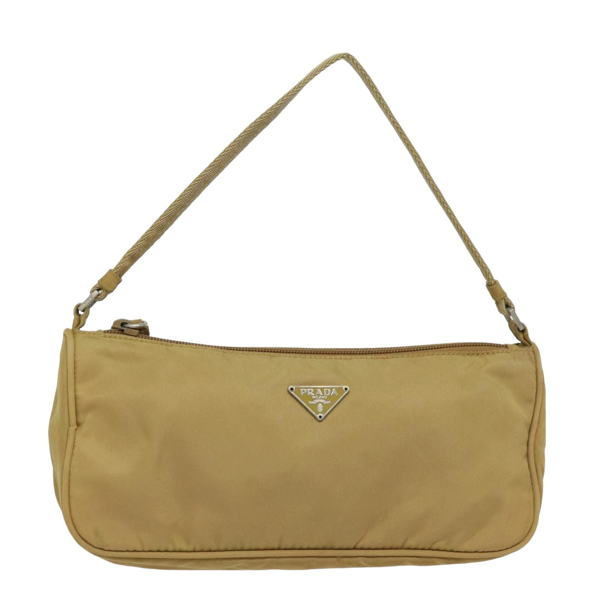 PRD Accessory Pouch Nylon Beige Auth 78075