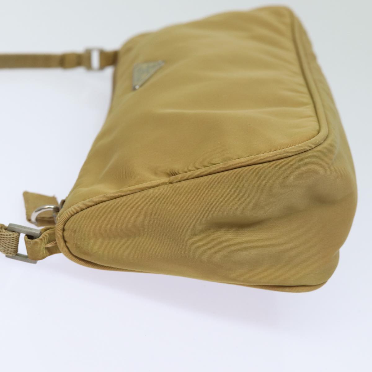 PRD Accessory Pouch Nylon Beige Auth 78075