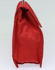 PRD Hand Bag Nylon Red Auth 78079