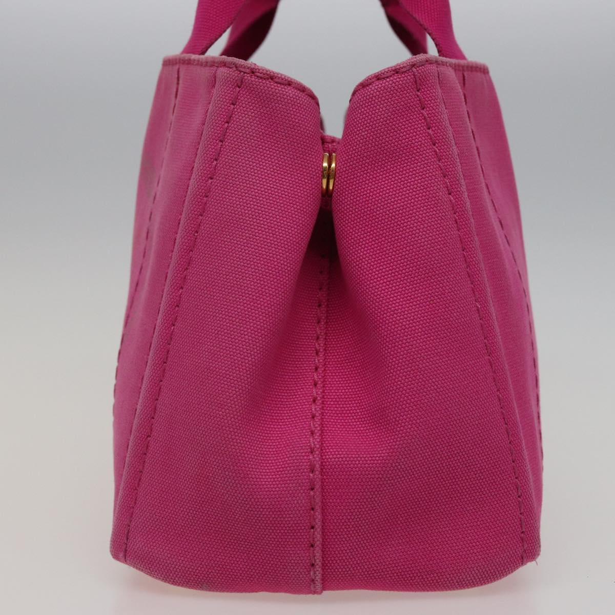 PRD Canapa PM Hand Bag Canvas Pink Auth 78227