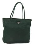 PRD Hand Bag Nylon Green Auth 78266