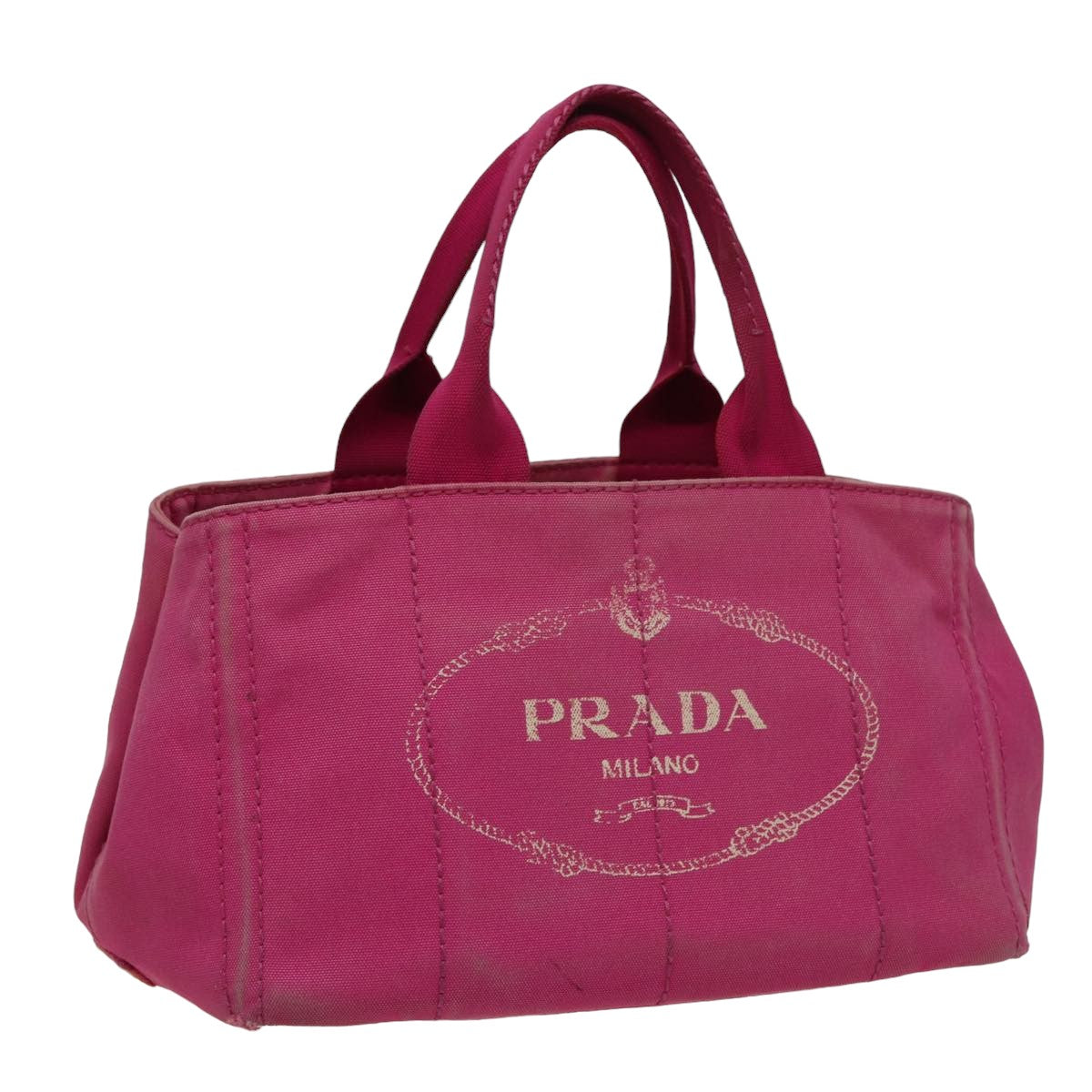 PRD Canapa MM Hand Bag Denim Pink Auth 78268