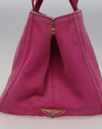 PRD Canapa MM Hand Bag Denim Pink Auth 78268
