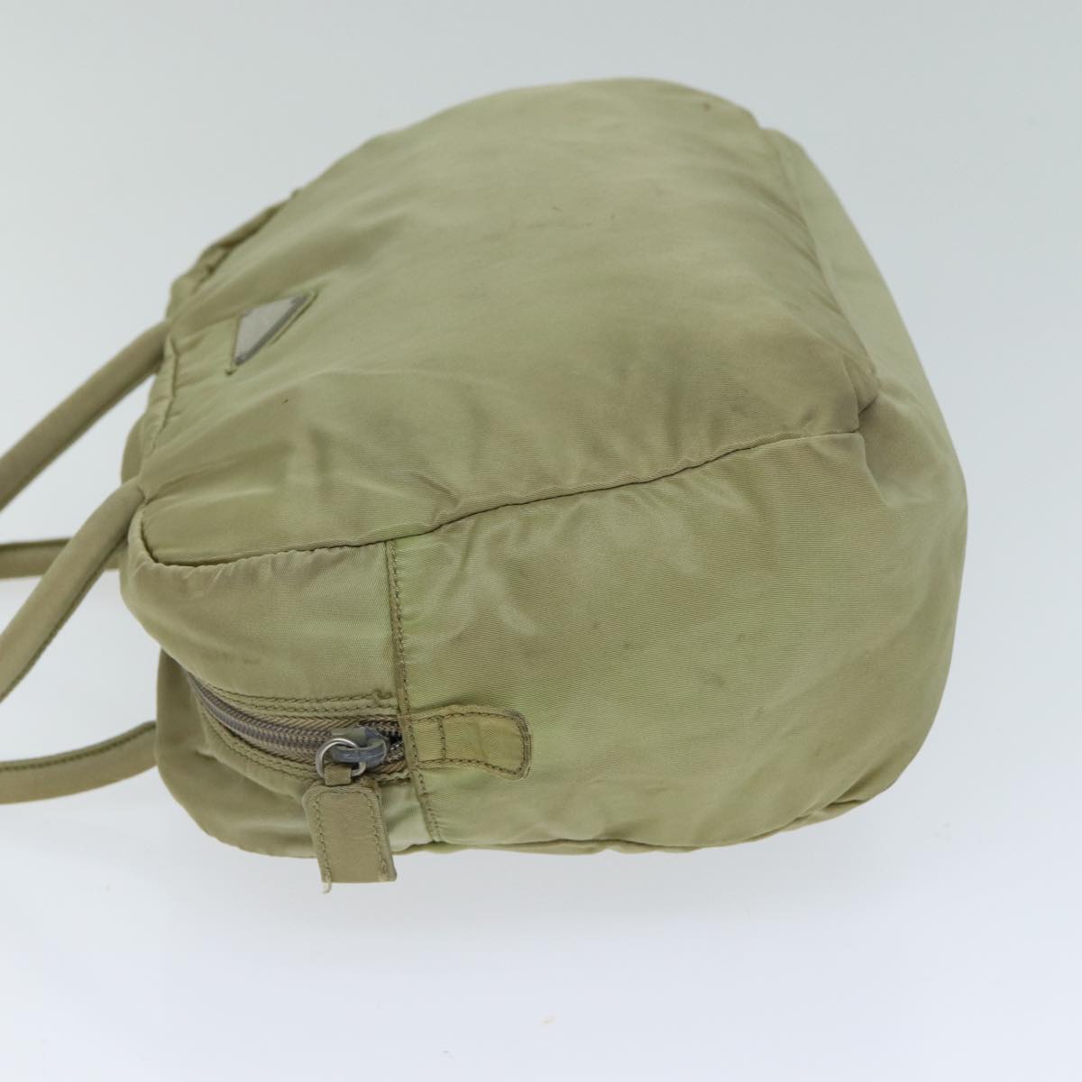 PRD Hand Bag Nylon Beige Auth 78330