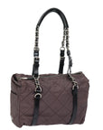 PRD Chain Shoulder Bag Nylon Purple Auth 79154