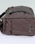 PRD Chain Shoulder Bag Nylon Purple Auth 79154
