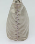 PRD Hand Bag Nylon Silver Auth 79203