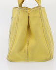 PRD Canapa PM Hand Bag Canvas 2way Yellow Auth 79532