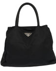 PRD Hand Bag Nylon Black Auth 79687