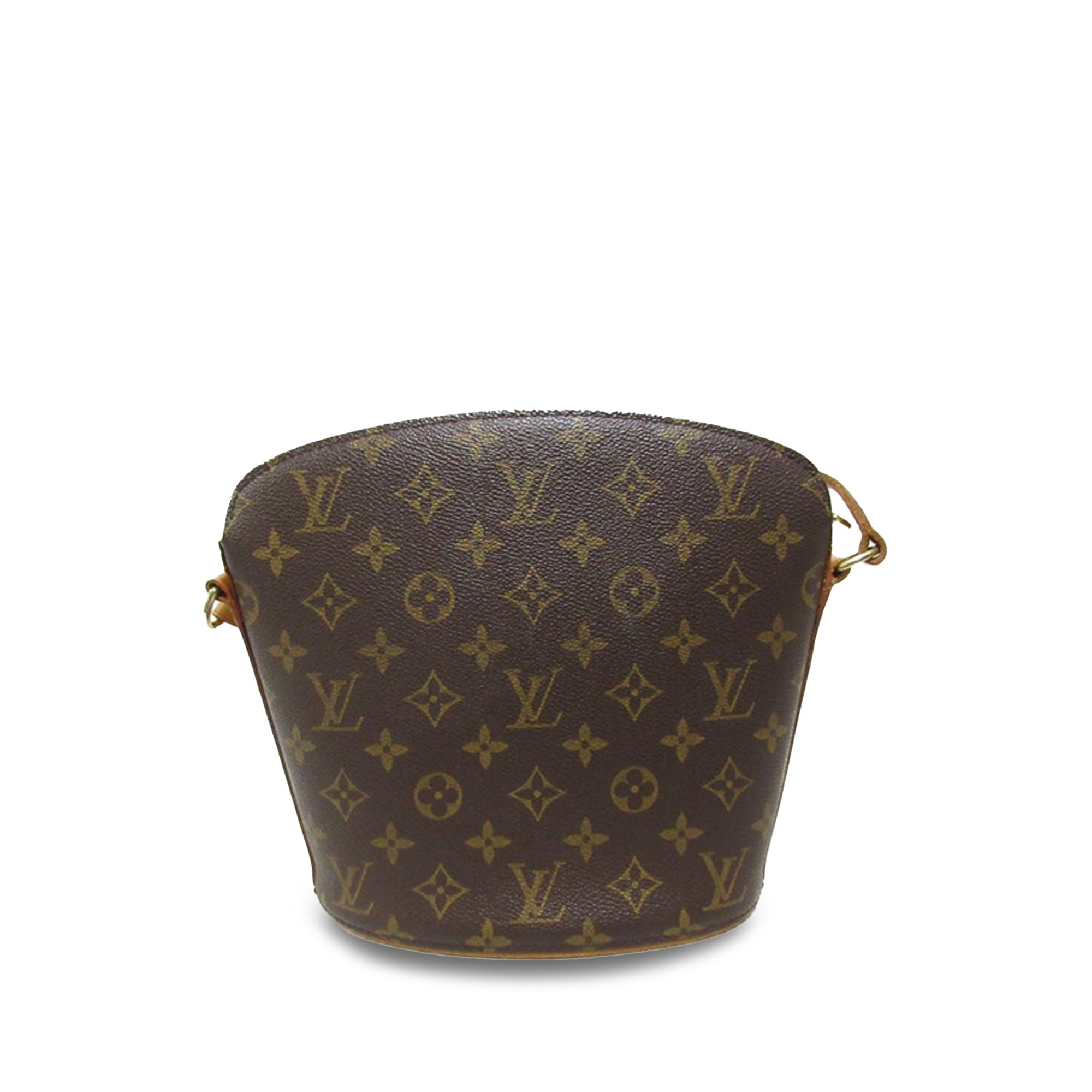 Brown LV Monogram Drouot Crossbody Bag
