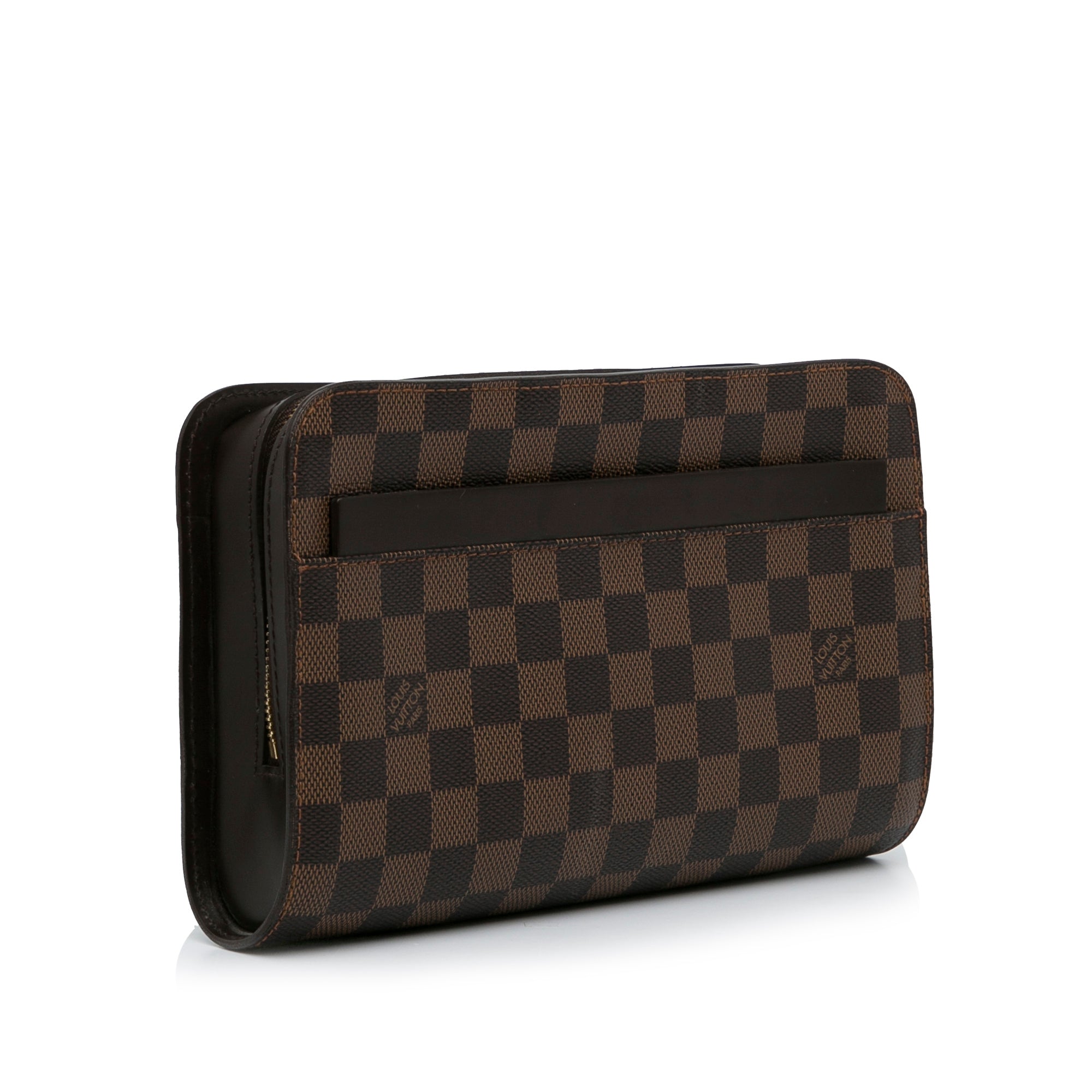 Brown LV Damier Ebene Saint Louis Pochette Clutch Bag