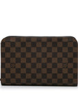 Brown LV Damier Ebene Saint Louis Pochette Clutch Bag