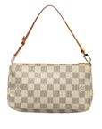Beige LV Damier Azur Pochette Accessoires