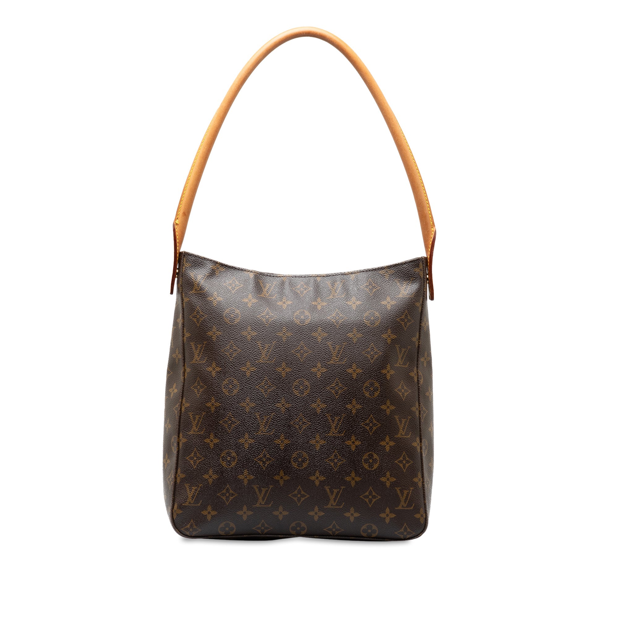 Brown LV Monogram Looping GM Shoulder Bag