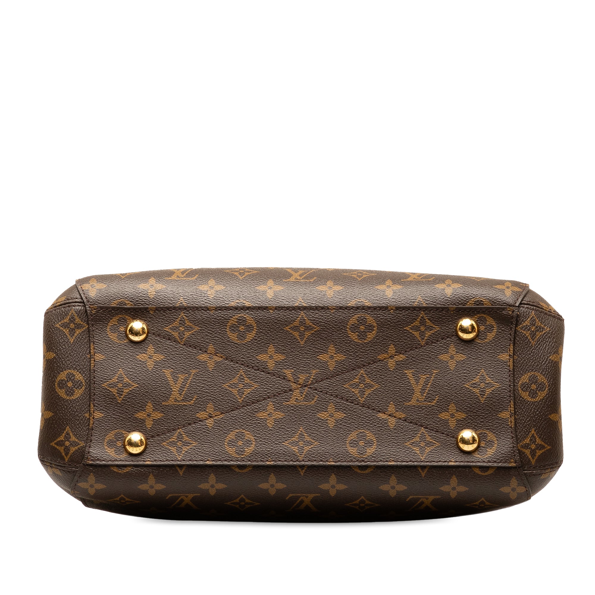 Brown LV Monogram Montaigne MM Satchel