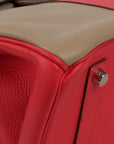 HMS Limited Edition Tricolour Rose Jaipur, Argile and Etoupe Birkin 35.