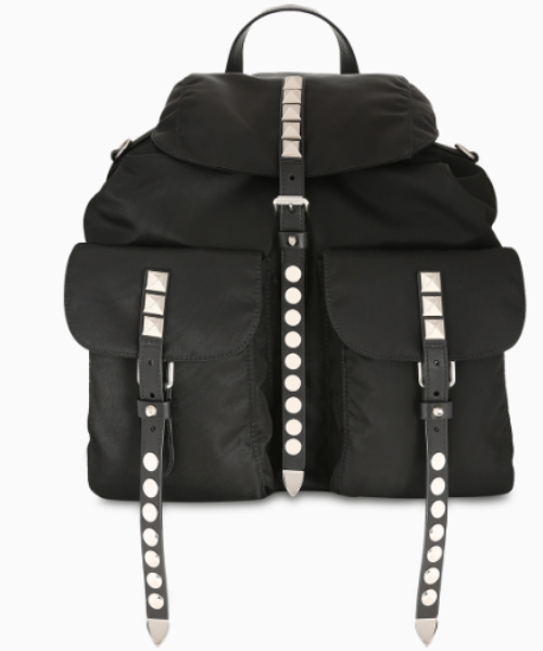 PRD Black Nylon Backpack Black