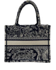 Book Tote Small D1ORiviera Toile De Jouy Canvas Blue