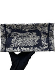 Book Tote Small D1ORiviera Toile De Jouy Canvas Blue