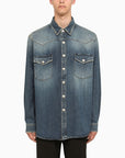 BBERRY Blue Denim Shirt Men
