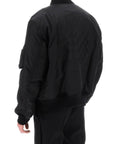 BBERRY 'Graves' Padded Bomber Jacket With Back Emblem Embroidery Men
