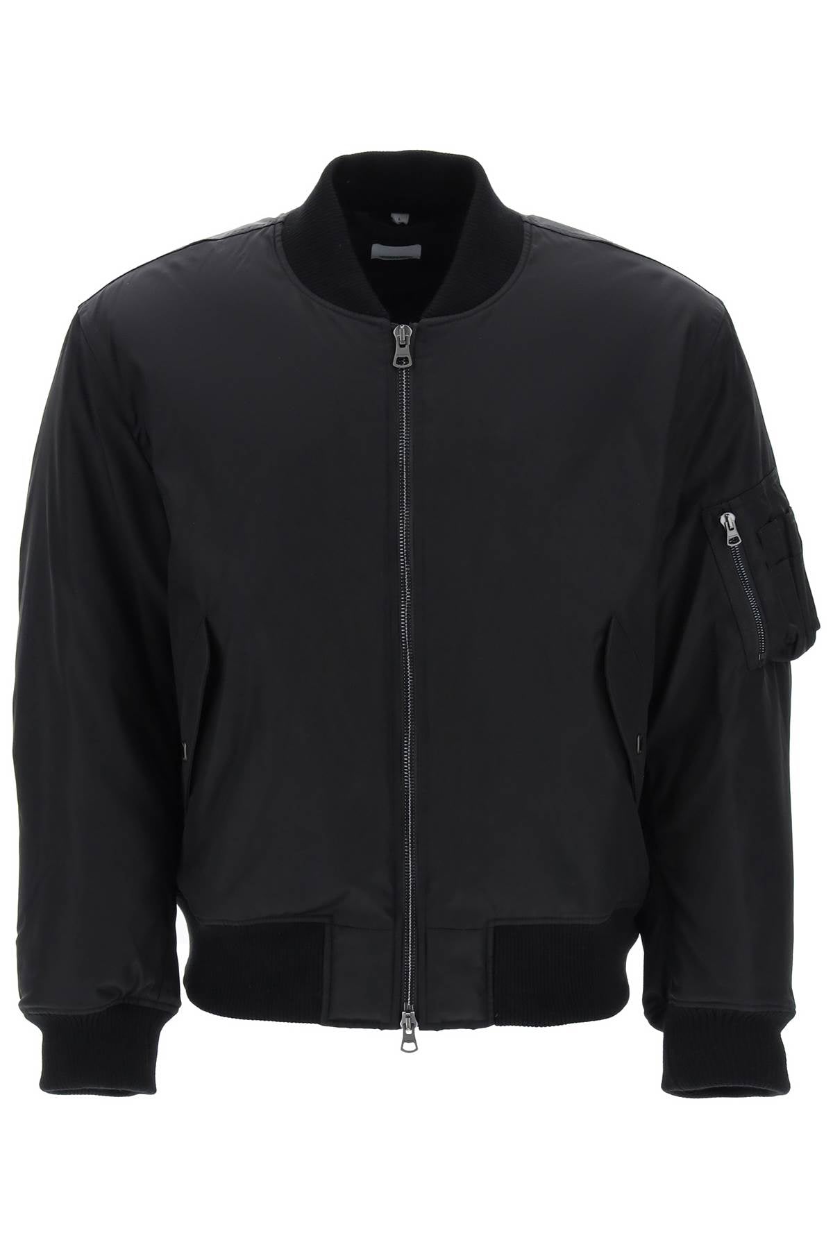 BBERRY 'Graves' Padded Bomber Jacket With Back Emblem Embroidery Men