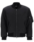 BBERRY 'Graves' Padded Bomber Jacket With Back Emblem Embroidery Men