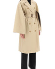 BBERRY 'Ness' Double-Breasted Raincoat In Cotton Gabardine Women