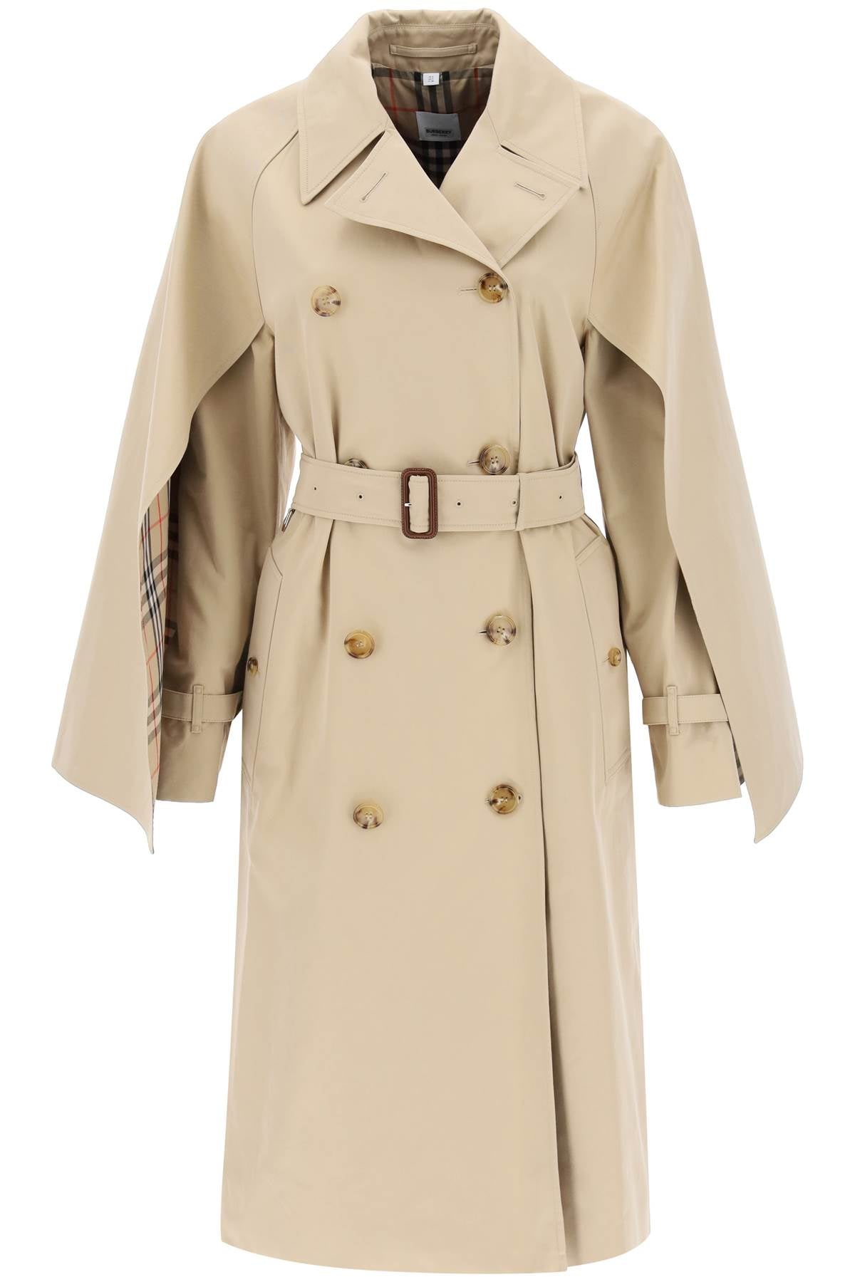 BBERRY 'Ness' Double-Breasted Raincoat In Cotton Gabardine Women
