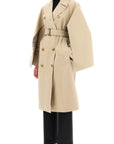 BBERRY 'Ness' Double-Breasted Raincoat In Cotton Gabardine Women