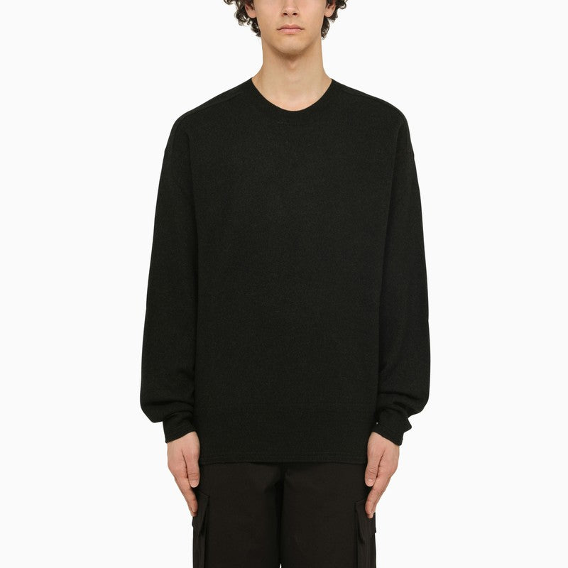 BBERRY Black Wool Crew-Neck Pullover Men