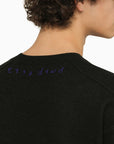BBERRY Black Wool Crew-Neck Pullover Men