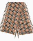 BBERRY Beige Cashmere Check Scarf Women