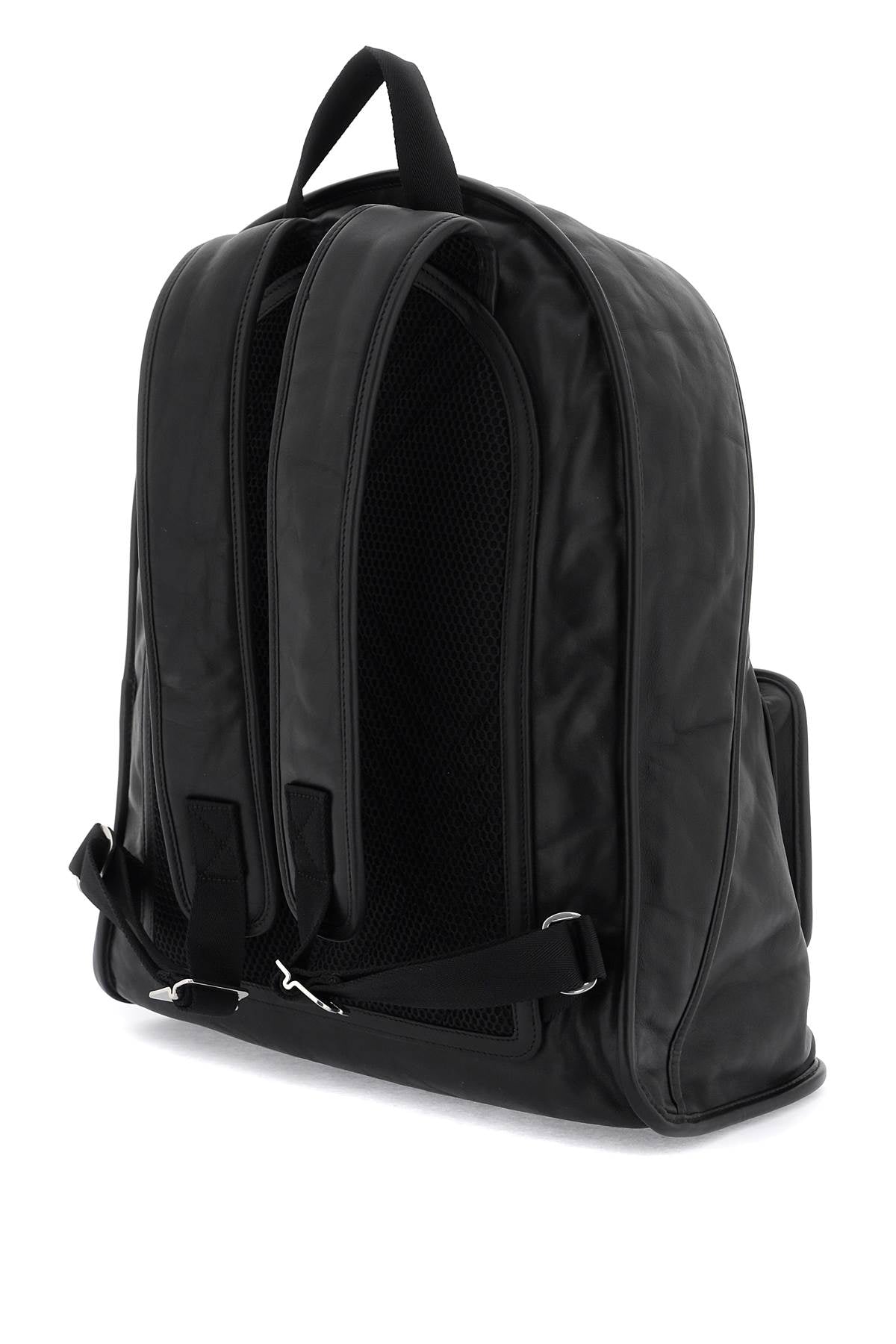 BBERRY 'Crinkled Leather Shield Backpack Men