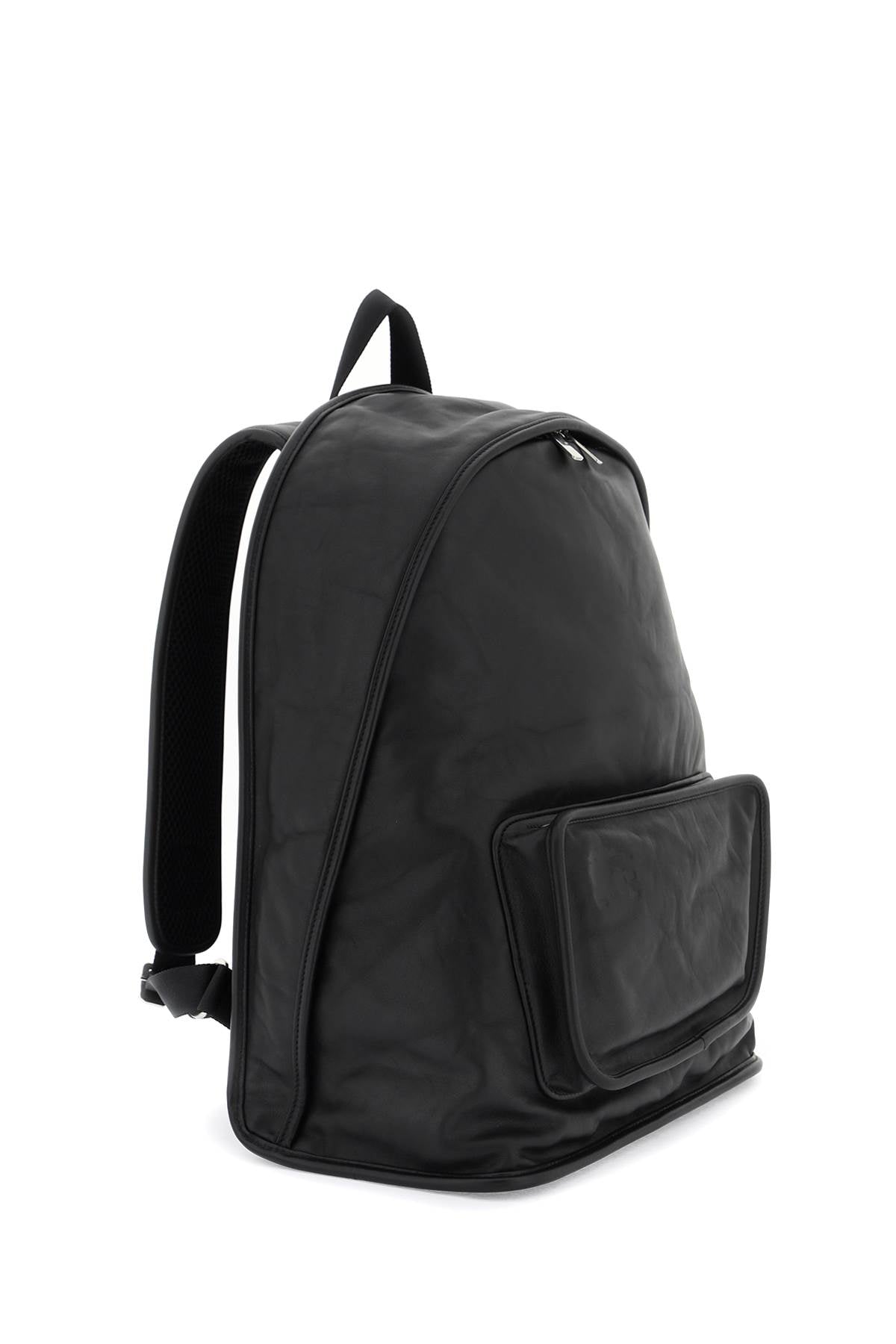 BBERRY 'Crinkled Leather Shield Backpack Men