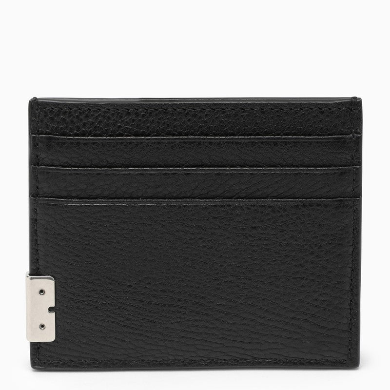 BBERRY Black Leather B Cut Card Case Men