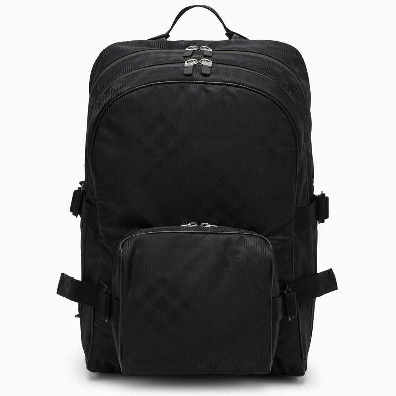 BBERRY Backpack In Black Jacquard Check Men