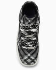 BBERRY Black/White Check Pattern Box Sneaker Men