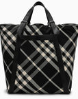 BBERRY Black/Calico Cotton-Blend Tote Bag With Check Pattern Men