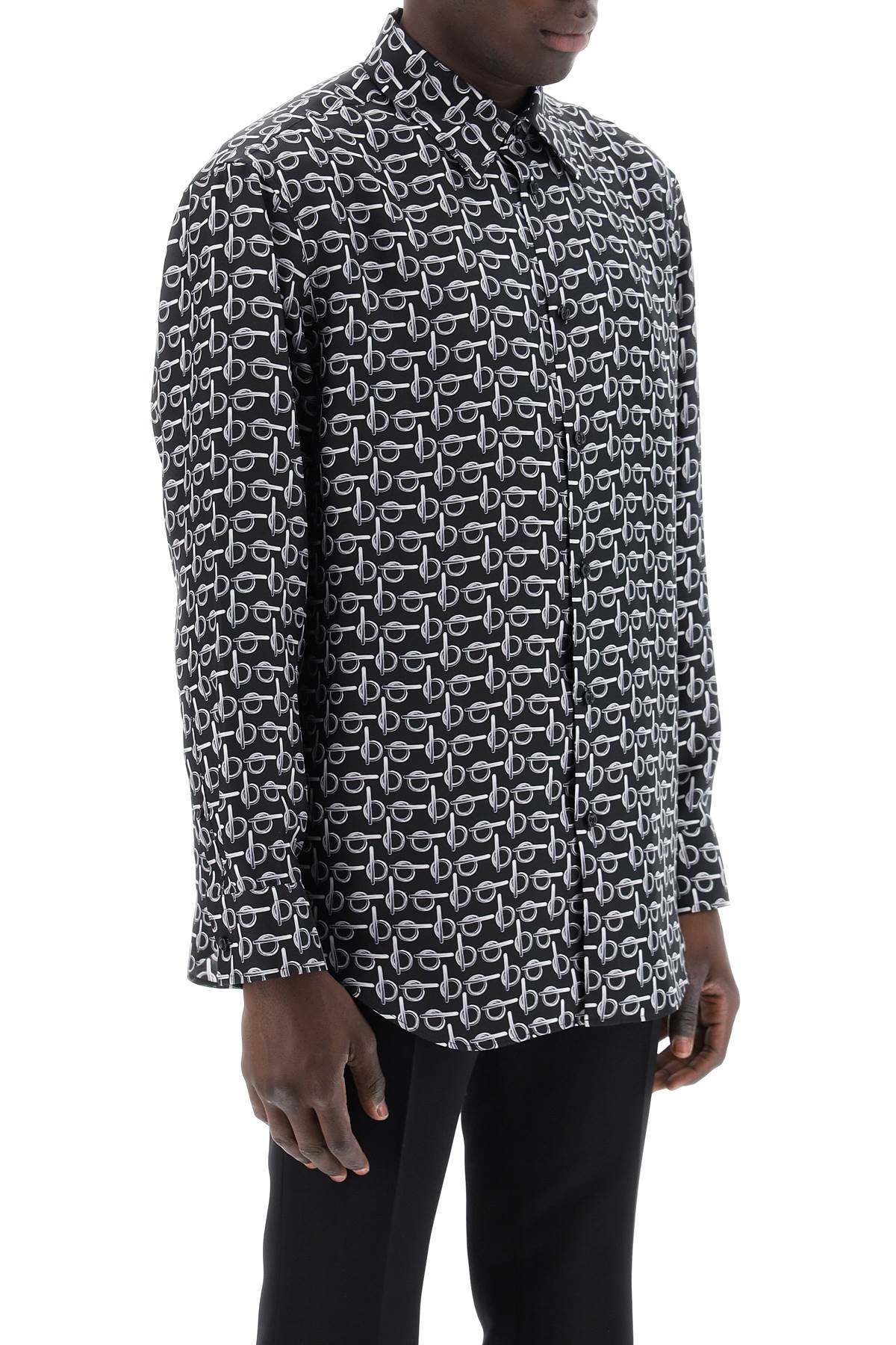 BBERRY "Oversized Silk Poplin Shirt Men