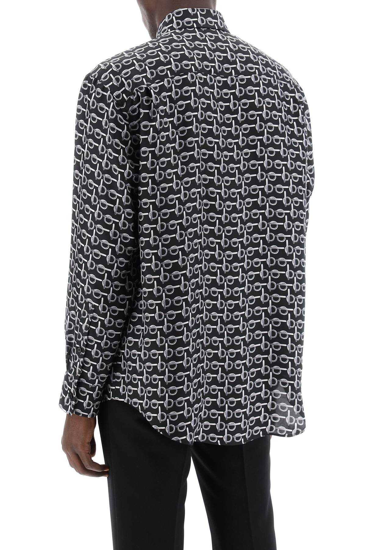 BBERRY "Oversized Silk Poplin Shirt Men