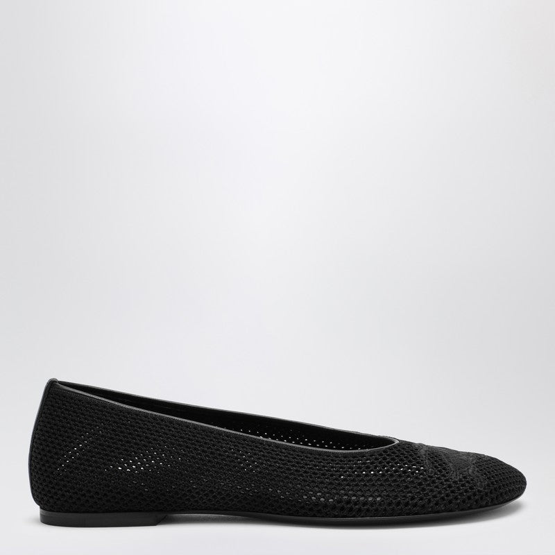 BBERRY Black Mesh Ballerina With Logo Women