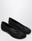 BBERRY Black Mesh Ballerina With Logo Women