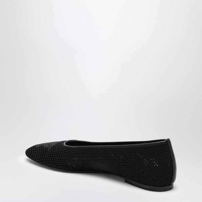 BBERRY Black Mesh Ballerina With Logo Women